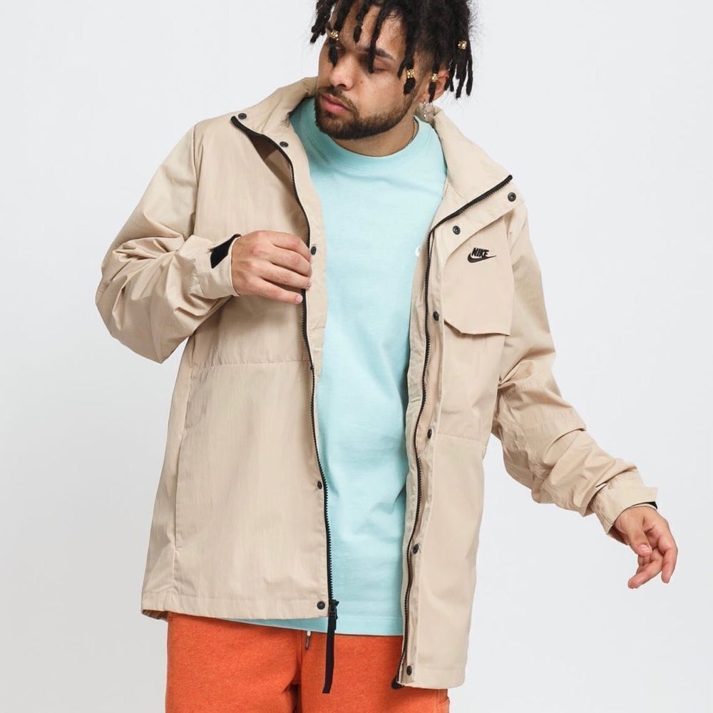 Nike Sportswear Jacket Men’s Size XL Desert Sand Khaki Tan $170 MSRP BRAND NEW